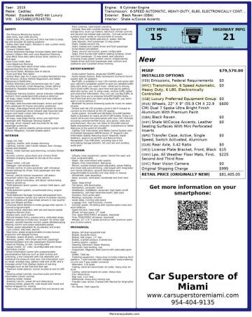 2015 Cadillac Escalade Luxury