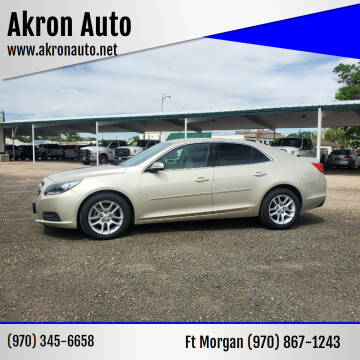 2013 Chevrolet Malibu for sale at Akron Auto - Fort Morgan in Fort Morgan CO