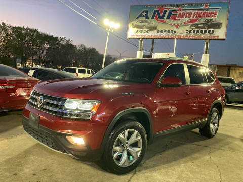 2018 Volkswagen Atlas for sale at ANF AUTO FINANCE in Houston TX