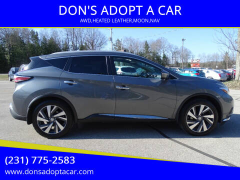 2015 Nissan Murano for sale at DON'S ADOPT A CAR in Cadillac MI