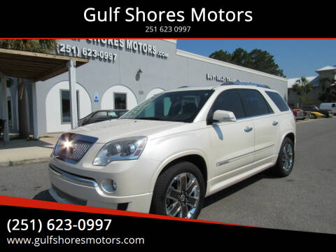 2012 GMC Acadia for sale at Gulf Shores Motors in Gulf Shores AL