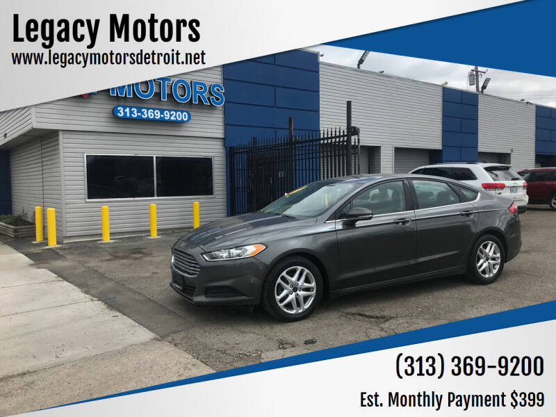 2016 Ford Fusion for sale at Legacy Motors in Detroit MI