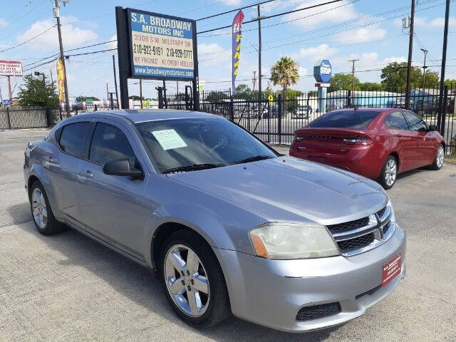 2013 Dodge Avenger for sale at S.A. BROADWAY MOTORS INC in San Antonio TX