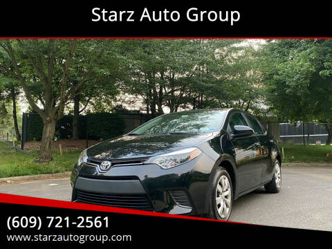 2016 Toyota Corolla for sale at Starz Auto Group in Delran NJ