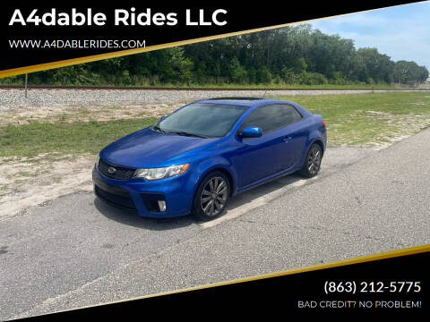 2012 Kia Forte Koup for sale at A4dable Rides LLC in Haines City FL