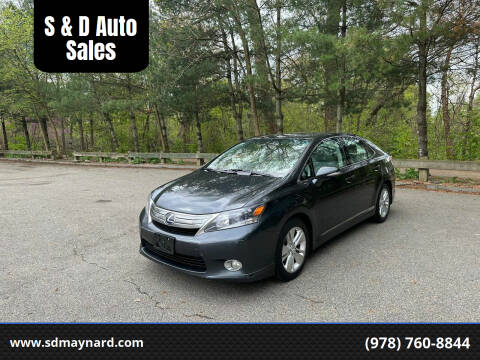 2011 Lexus HS 250h for sale at S & D Auto Sales in Maynard MA