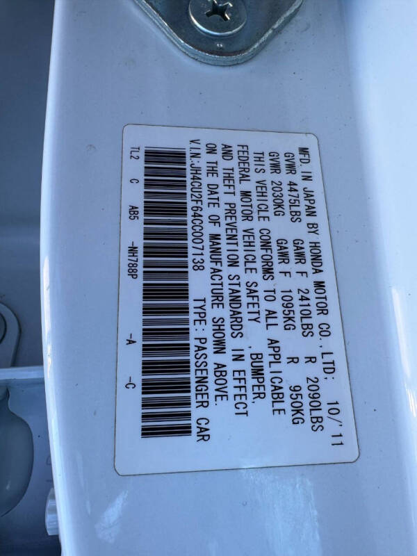 2012 Acura TSX w/Tech