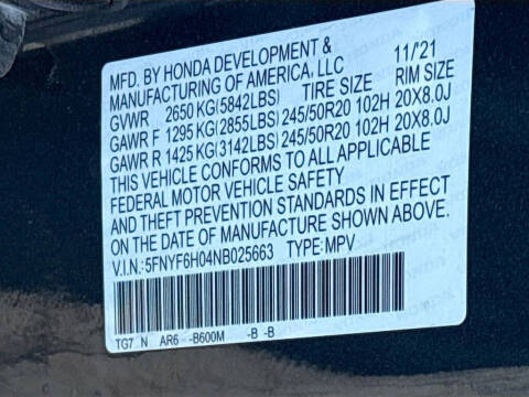 2022 Honda Pilot Elite
