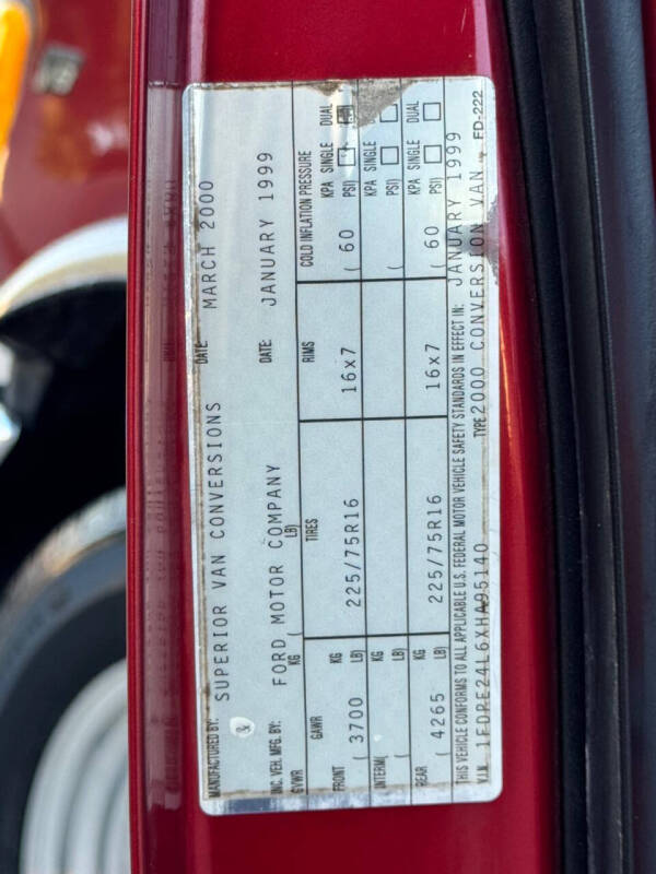 1999 Ford E-Series E-250