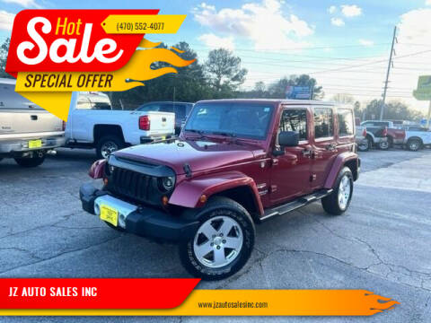 2012 Jeep Wrangler Unlimited for sale at JZ AUTO SALES INC in Marietta GA