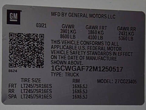 2021 Chevrolet Express 2500