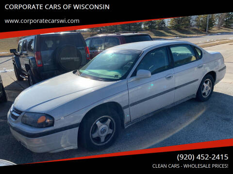 2003 Chevrolet Impala for sale at CORPORATE CARS OF WISCONSIN - DAVES AUTO SALES OF SHEBOYGAN in Sheboygan WI