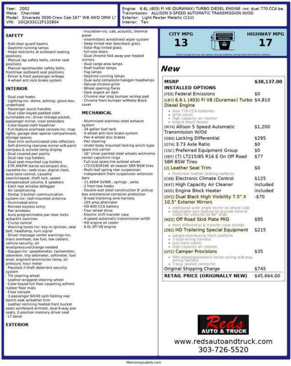 2002 Chevrolet Silverado 3500