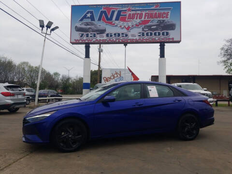 2022 Hyundai Elantra for sale at ANF AUTO FINANCE in Houston TX
