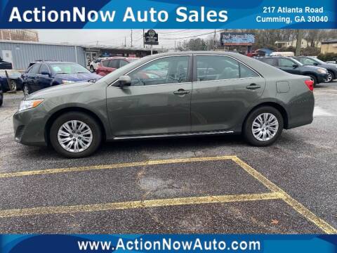 2012 Toyota Camry for sale at ACTION NOW AUTO SALES in Cumming GA