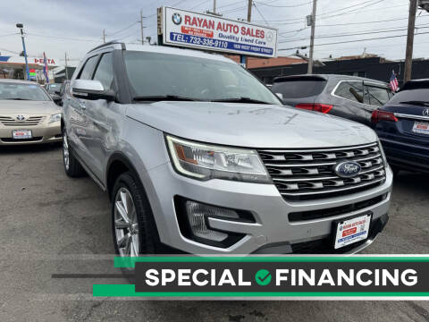 2017 Ford Explorer for sale at Rayan Auto Sales in Plainfield NJ