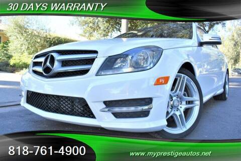 2013 Mercedes-Benz C-Class for sale at Prestige Auto Sports Inc in North Hollywood CA