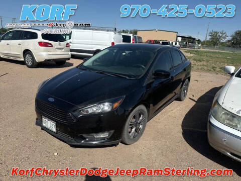 2018 Ford Focus for sale at Tony Peckham @ Korf Motors in Sterling CO