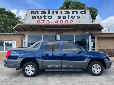 2002 Chevrolet Avalanche for sale at Mainland Auto Sales Inc in Daytona Beach FL