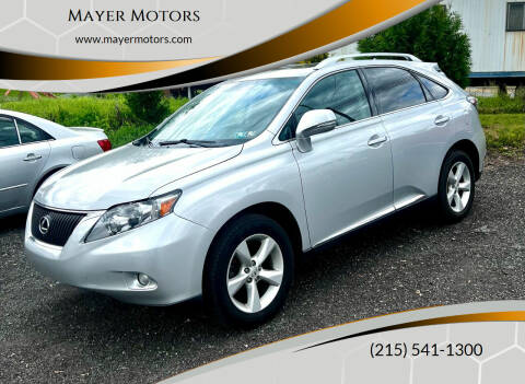 2010 Lexus RX 350 for sale at Mayer Motors in Pennsburg PA