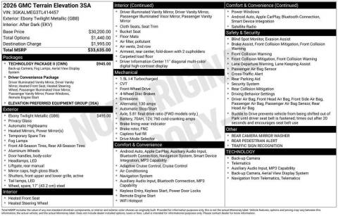 2026 GMC Terrain Elevation