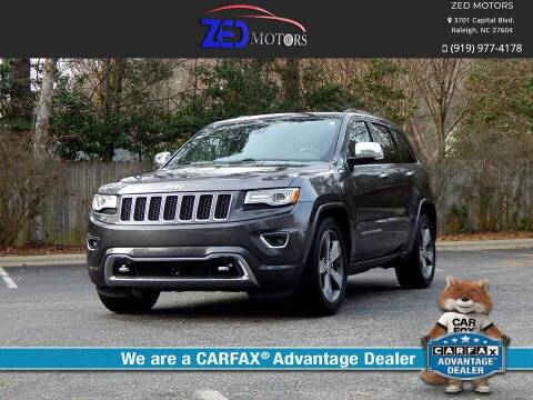 2015 Jeep Grand Cherokee for sale at Zed Motors in Raleigh NC
