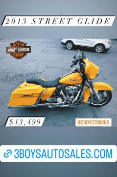 2013 Harley-Davidson Street Glide for sale at 3 BOYS CLASSIC TOWING and Auto Sales in Grants Pass OR