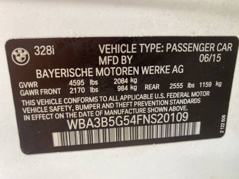 2015 BMW 3 Series 328i xDrive