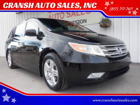 2012 Honda Odyssey for sale at CRANSH AUTO SALES, INC in Arlington TX