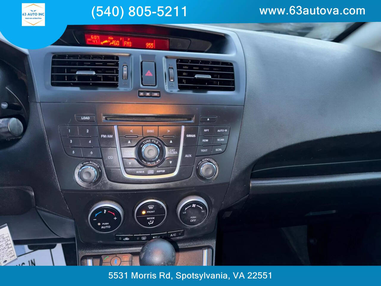 2012 Mazda Mazda5 for sale at 63 Auto Inc in Spotsylvania, VA