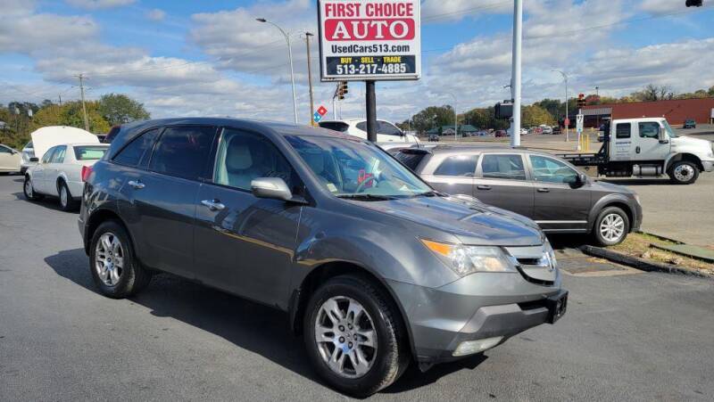 2008 Acura MDX for sale at FIRST CHOICE AUTO Inc in Middletown OH