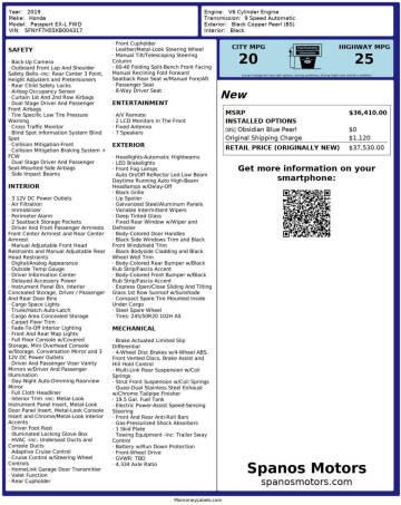 2019 Honda Passport EX-L