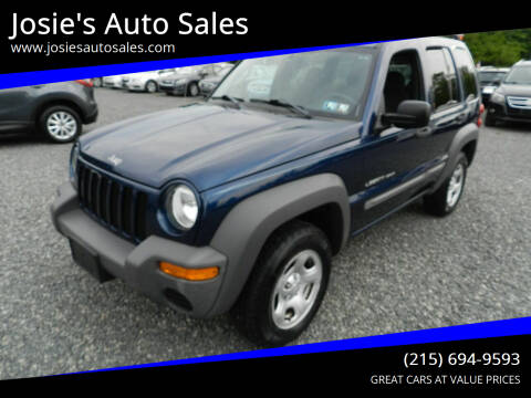 2003 Jeep Liberty for sale at Josie's Auto Sales in Gilbertsville PA