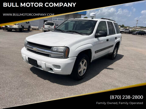 2004 Chevrolet TrailBlazer for sale at BULL MOTOR COMPANY in Wynne AR