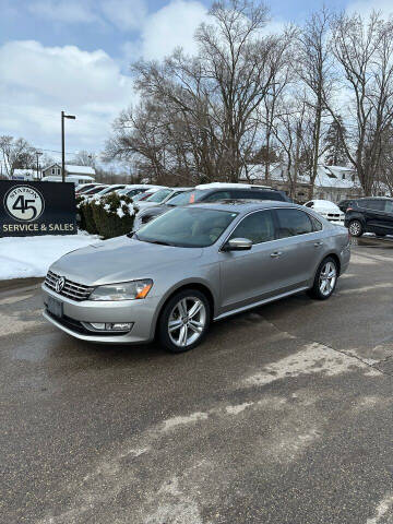 2013 Volkswagen Passat for sale at Station 45 AUTO REPAIR AND AUTO SALES in Allendale MI