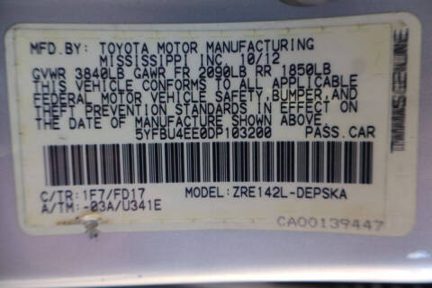 2013 Toyota Corolla S