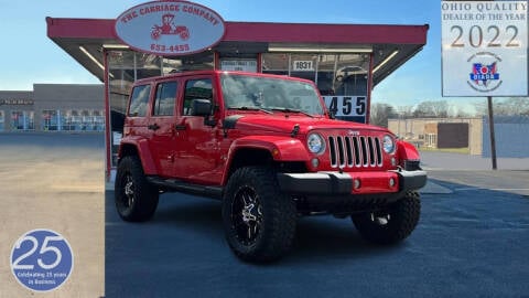 2017 Jeep Wrangler Unlimited for sale at The Carriage Company in Lancaster OH