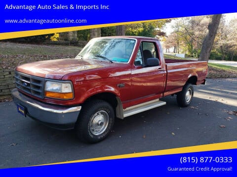 1996 Ford F-150 for sale at Advantage Auto Sales & Imports Inc in Loves Park IL