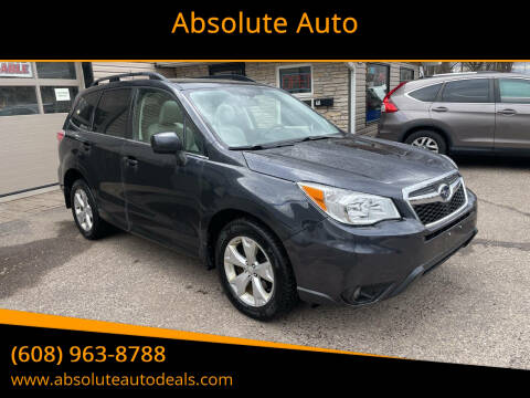 2014 Subaru Forester for sale at Absolute Auto in Baraboo WI