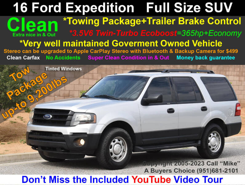 2016 Ford Expedition for sale at A Buyers Choice in Jurupa Valley CA