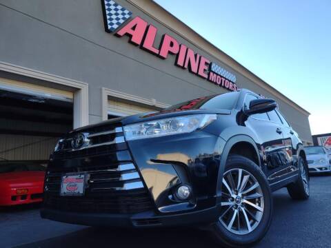 2018 Toyota Highlander for sale at Alpine Motors Certified Pre-Owned in Wantagh NY