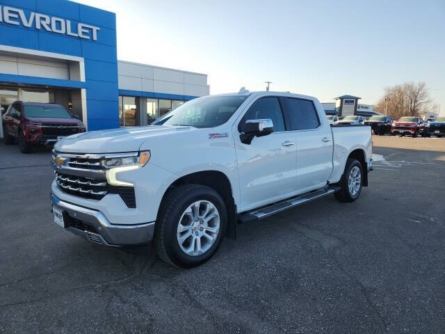 Used 2023 Chevrolet Silverado 1500 LTZ with VIN 1GCUDGE89PZ228453 for sale in Finley, ND
