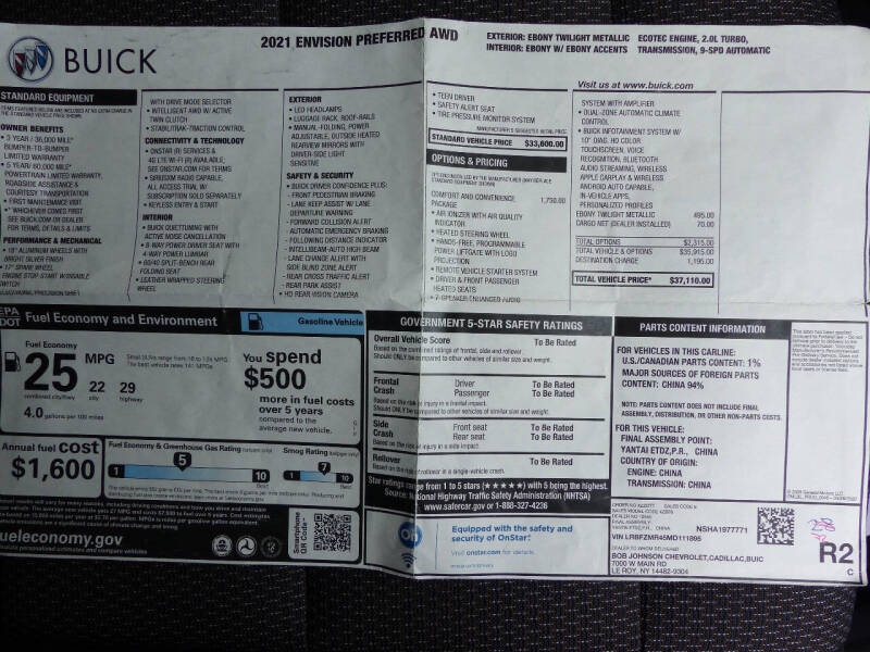 2021 Buick Envision Preferred
