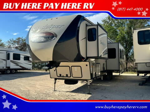 2017 Forest River Sandpiper 365SAQB for sale at BUY HERE PAY HERE RV in Burleson TX
