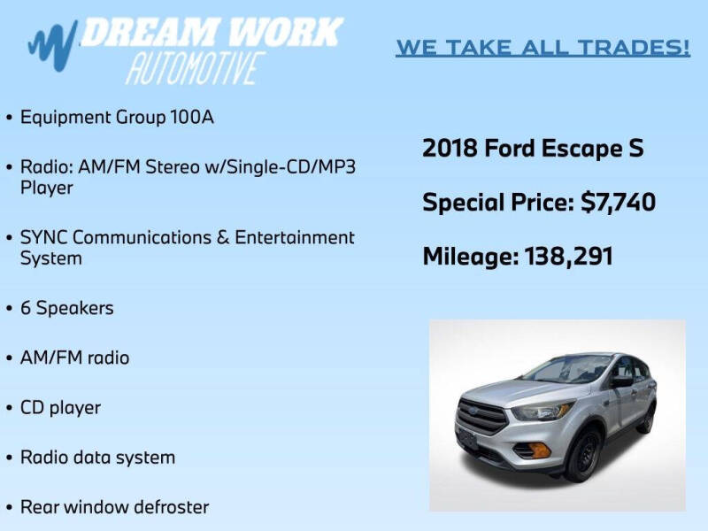 2018 Ford Escape S