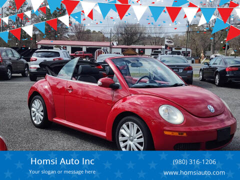 2008 Volkswagen New Beetle Convertible for sale at Homsi Auto Inc in Kannapolis NC