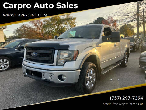 2013 Ford F-150 for sale at Carpro Auto Sales in Chesapeake VA