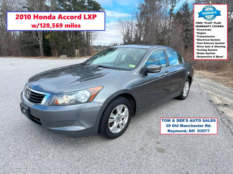 2010 Honda Accord for sale at Tom & Dee's Auto Sales in Raymond NH