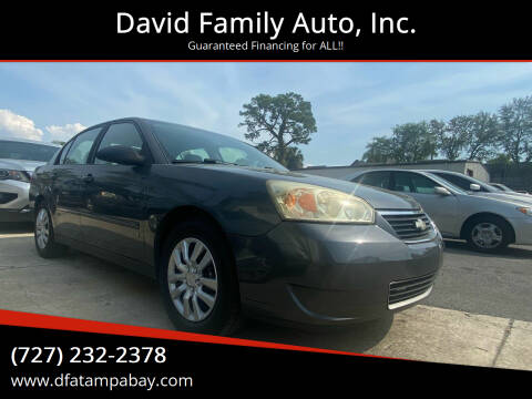 2007 Chevrolet Malibu for sale at David Family Auto, Inc. in New Port Richey FL