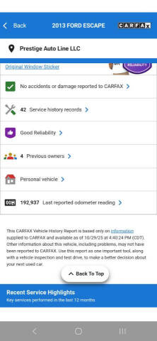 2013 Ford Escape SEL